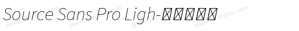 Source Sans Pro Ligh字体转换